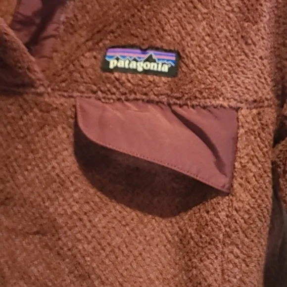 Patagonia Pullover Burgandy Polar Flece XS - Picture 4 of 11